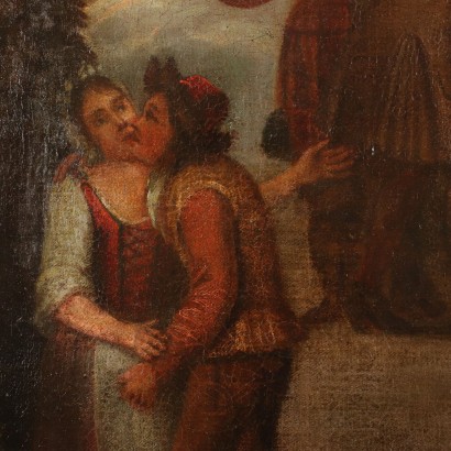 Allegorie der Liebe Öl auf Leinwand - XVII-XVIII Jhd