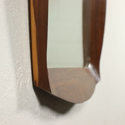 Mirror Mirrored Glass Mahogany Italy 1960s Italian Production