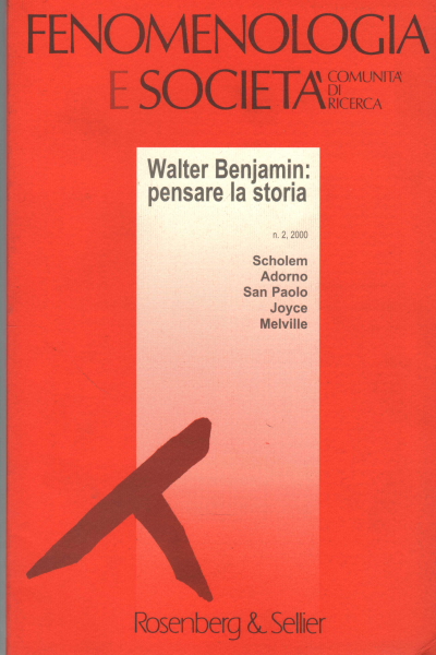Walter Benjamin: pensare la storia, Istituto di studi e ricerche socio-culturali