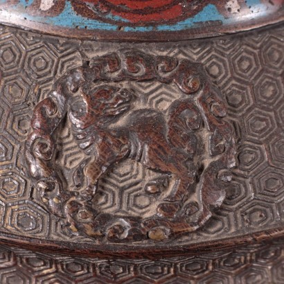 Cloisonné Vase Bronze - Japan XIX-XX Jhd