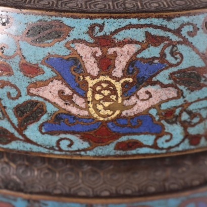 Cloisonné Vase Bronze - Japan XIX-XX Jhd