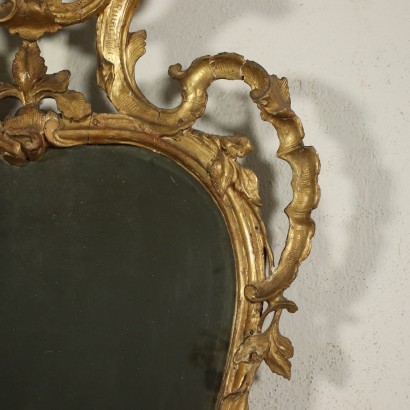 Paire de Miroirs Baroque Bois - Italie XVIII Siècle