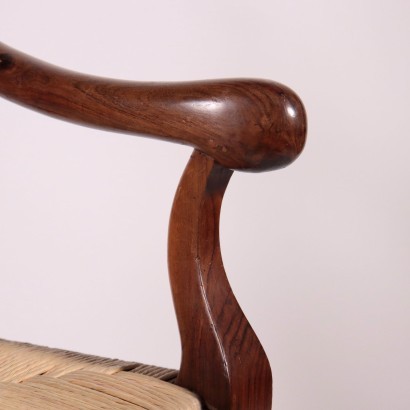 Restoration Armchair Walnut Italy 19th Century