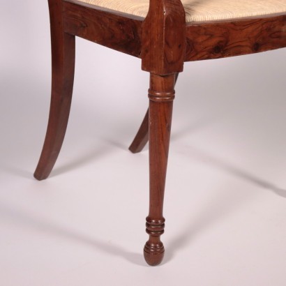 Restoration Armchair Walnut Italy 19th Century