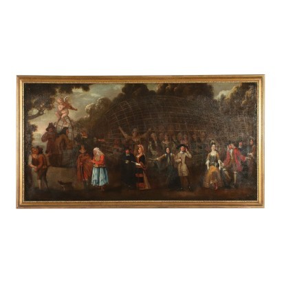 Allegorie der Liebe Öl auf Leinwand - XVII-XVIII Jhd