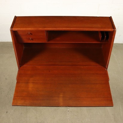 Writing Desk Teak Veneer Italy 1960s