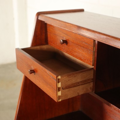 Writing Desk Teak Veneer Italy 1960s