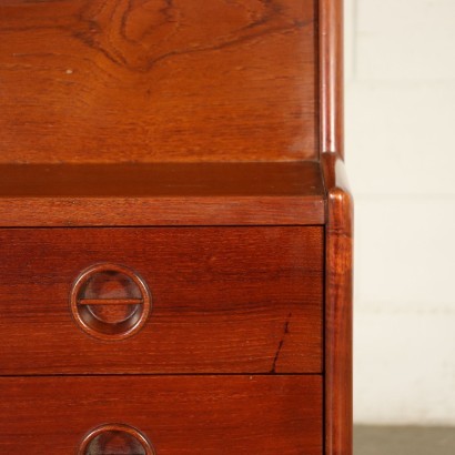 Writing Desk Teak Veneer Italy 1960s