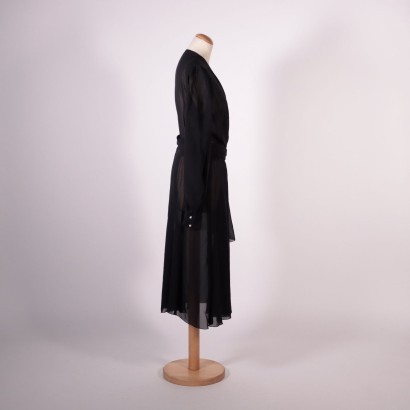 Vintage Chiffon Kleid - Italien 1970er-1980er