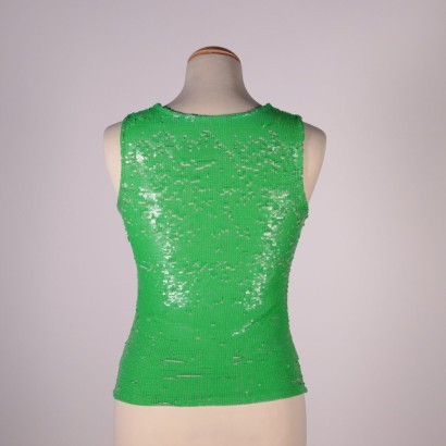 Nico Fontana Green Sequins Top Milan Italy