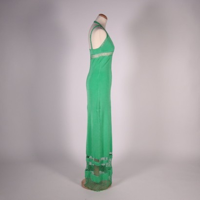 Nico Fontana Green Dress with Beads Details