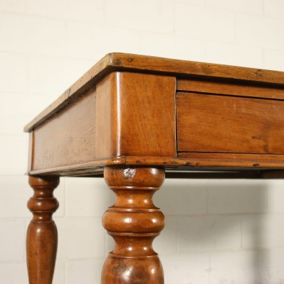 Big Table Walnut Sessile Oak Italy 19th Century