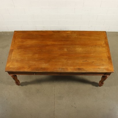 Big Table Walnut Sessile Oak Italy 19th Century