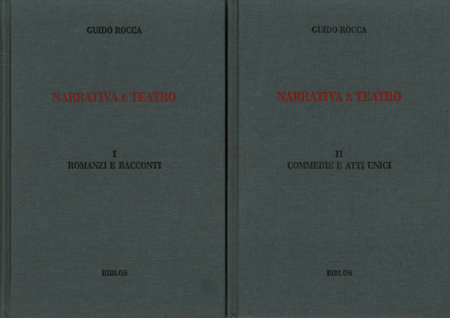 Fiction and theater (2 Volumes), Guido Rocca