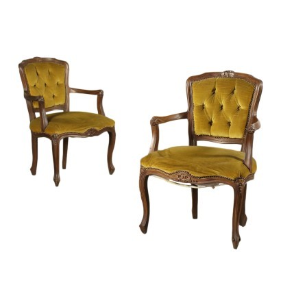 antiguo, sillón, sillones antiguos, sillón antiguo, sillón italiano antiguo, sillón antiguo, sillón neoclásico, sillón del siglo XIX, par de sillones de estilo