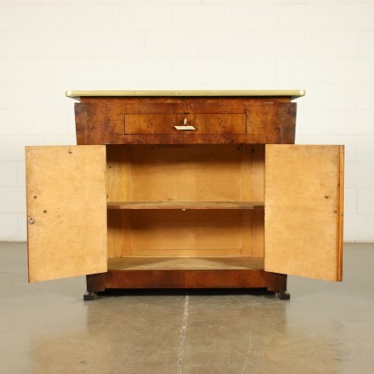 Bar Counter Burl Veneer Brass Italy 1930s 1940s