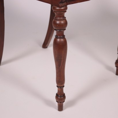 Pair of Louis Philippe Chairs Walnut Italy 19th Century