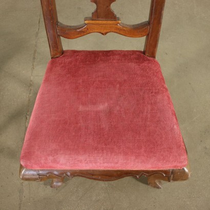 Paire de Chaises, Noyer, Rembourré, Modène (Italie), XVII S.