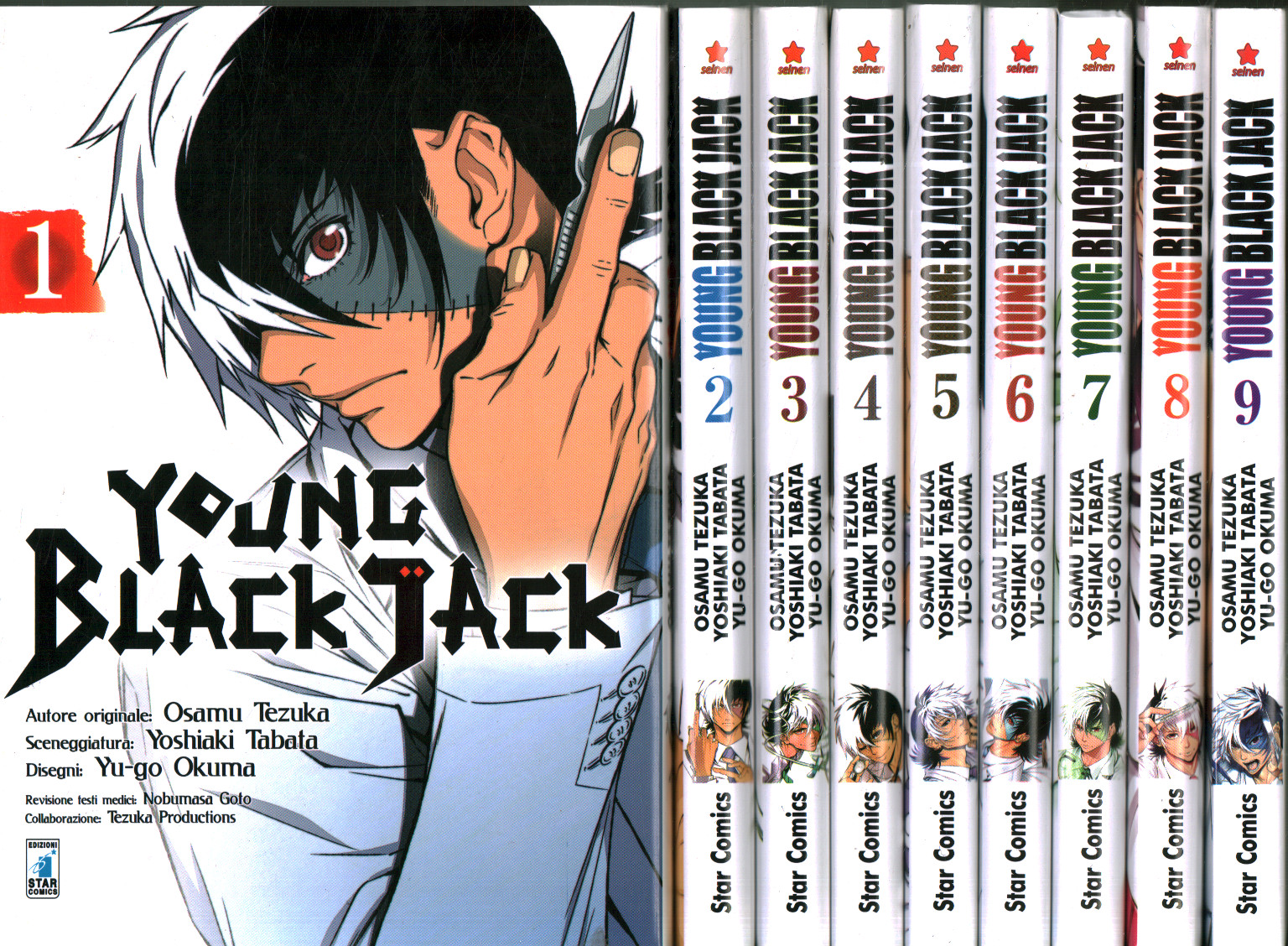 Joven Negro Jack. Secuencia completa (9 volúmenes), Osamu Tezuka Yoshiaki Tabata Yu-go Okuma