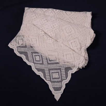 Filet Tablecloth Cotton Italy 20th Century
