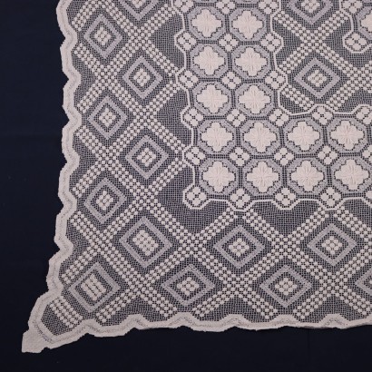 Filet Tablecloth Cotton Italy 20th Century