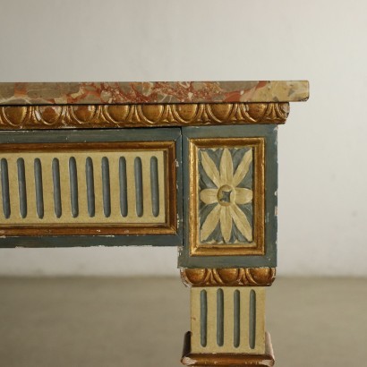 Revival Console With Mirror Italy 20th Century