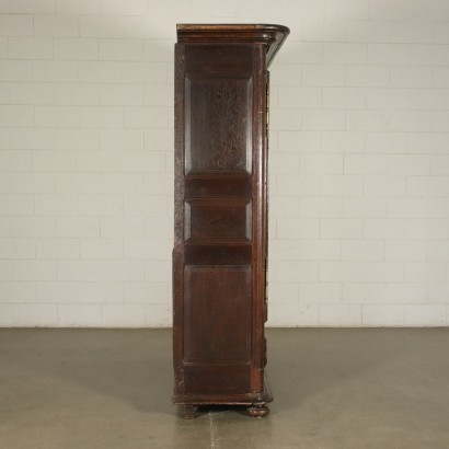 Grande Armoire Française, Chêne, Fer Forgé, Laiton, France, '700