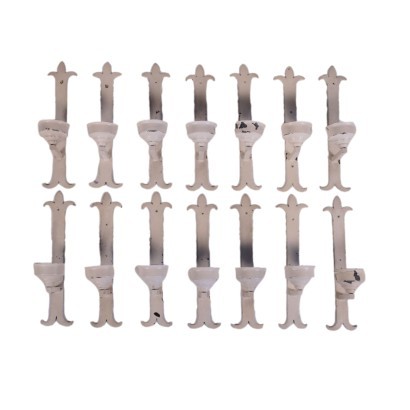 Lot de 14 Appliques Métal Italie '900
