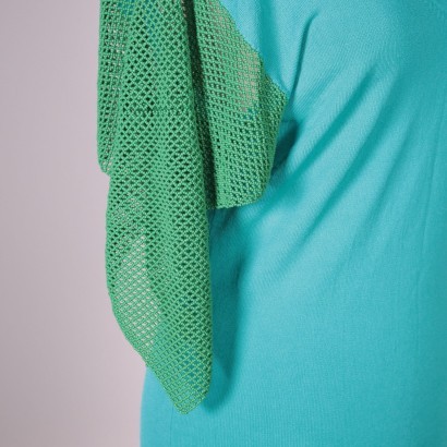 Pull Turquoise et Vert