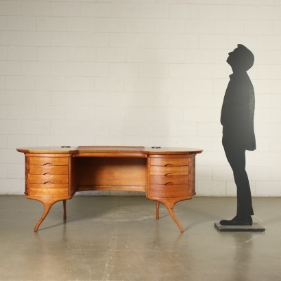 moderne Antiquitäten, moderne Design-Antiquitäten, Schreibtisch, moderner Antiquitäten-Schreibtisch, moderner Antiquitäten-Schreibtisch, italienischer Schreibtisch, Vintage-Schreibtisch, 60er-Schreibtisch, 60er-Design-Schreibtisch