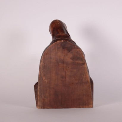 Mother Mary With Child Wooden Sculpture Italy 19th Century