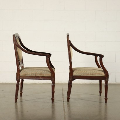 Pair of Venetian Neo Classical Armchairs Italy 18th Century