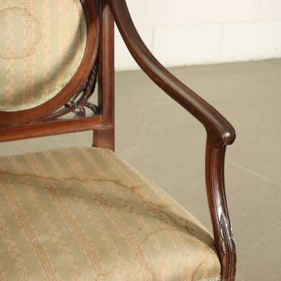 Pair of Venetian Neo Classical Armchairs Italy 18th Century