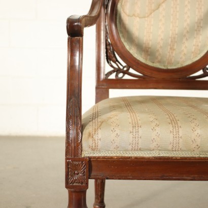 Pair of Venetian Neo Classical Armchairs Italy 18th Century