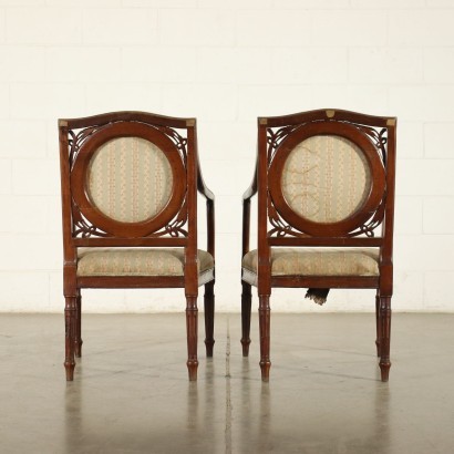 Pair of Venetian Neo Classical Armchairs Italy 18th Century