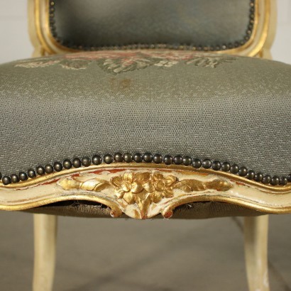 Pair Of Barocchetto Revival Armchairs Italy 20th Century