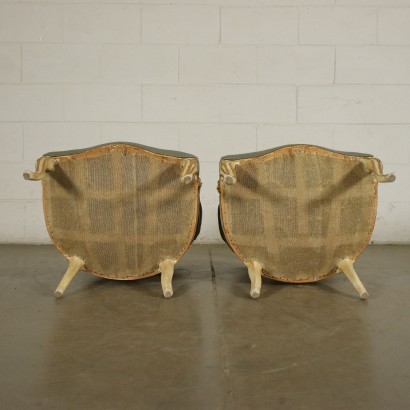 Pair Of Barocchetto Revival Armchairs Italy 20th Century