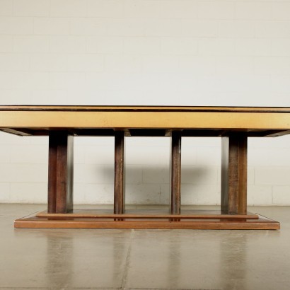 Table, Placage de Noyer et de Bruyère, Italie, Années 20-30.