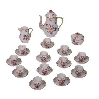 Herend Hungary Coffee Set Porcelain 20th Century
