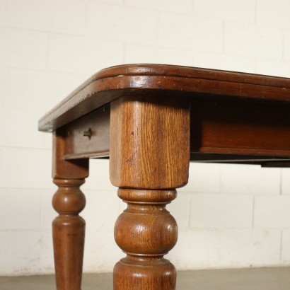 Extensible Table Sessile Oak Northern Europe 19th-20th Century