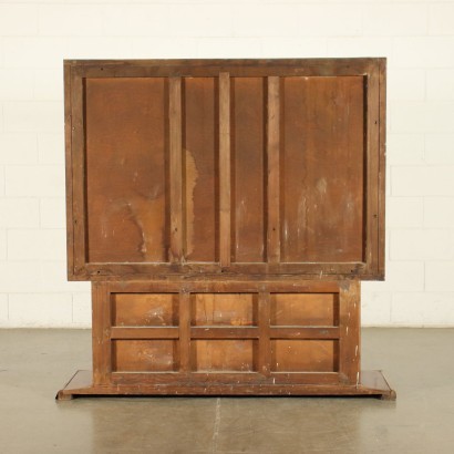 Showcase Walnut Veneer Burl Veneer Italy 1920s-1930s