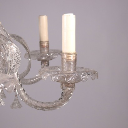 Murano Chandelier Blown Glass Italy 20th Century