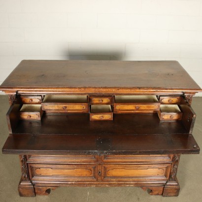 Lombard Baroque Chest Of Drawers Walnut Silver Fir Italy 18th Century