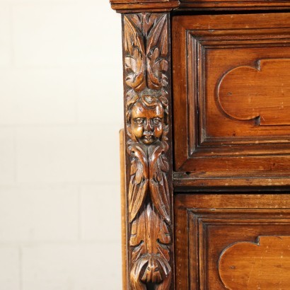 Lombard Baroque Chest Of Drawers Walnut Silver Fir Italy 18th Century