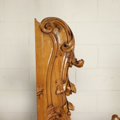 Paire de Balustrades Baroque Pin Italie XVIII Siècle