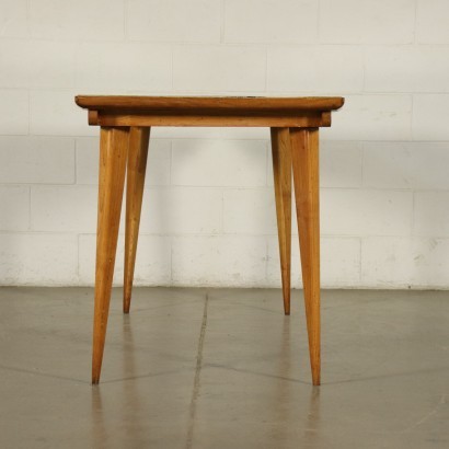 Table Beech Back-Treated Glass Italy 1950s Italian Production