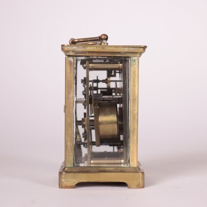 Travel Clock With Case Gilded Bronce 19th Century