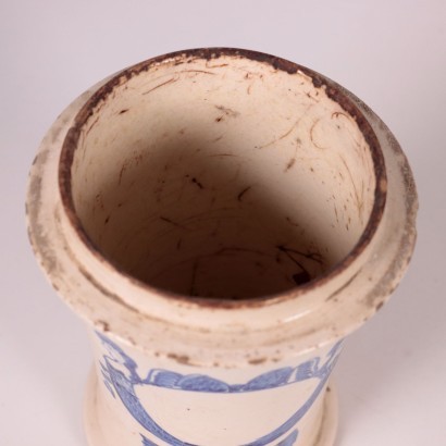 antiquariato, vaso, antiquariato vaso, vaso antico, vaso antico italiano, vaso di antiquariato, vaso neoclassico, vaso del 800,Gruppo di Barattoli in Ceramica Maiolica