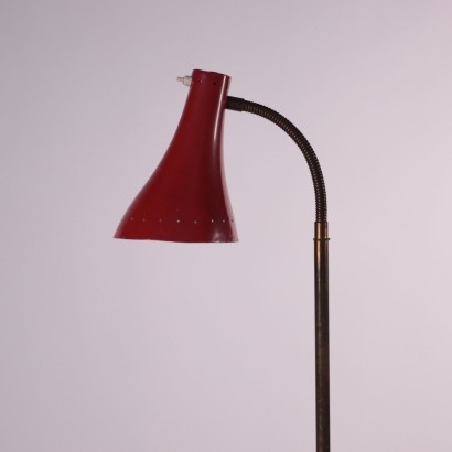 Lamp Enamelled Aluminum Brass Italy 1950s Italian Production