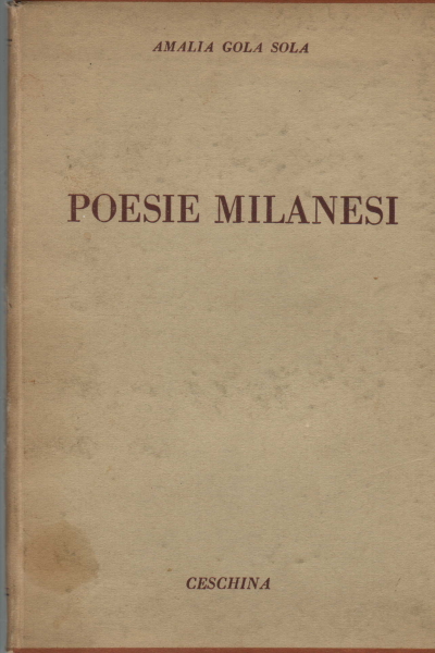 Poesie milanesi, Amalia Gola Sola